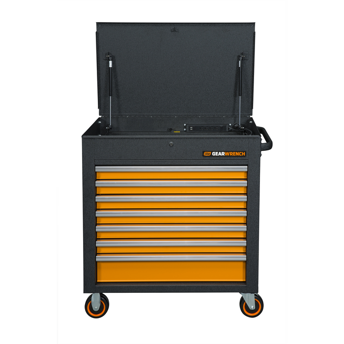 GearWrench 35'' 7 Drawer GSX Series Rolling Tool Cart with Tilt Top KDT83246