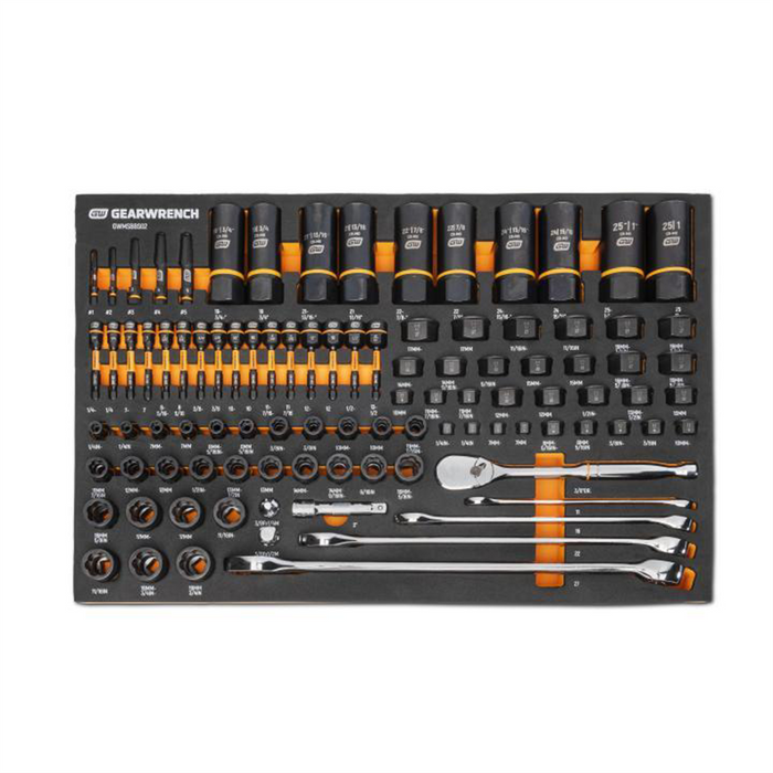 GearWrench 97-Piece Bolt Biter Mechanics Tool Set SAE & Metric in Foam Tray KDTGWMSBBS02