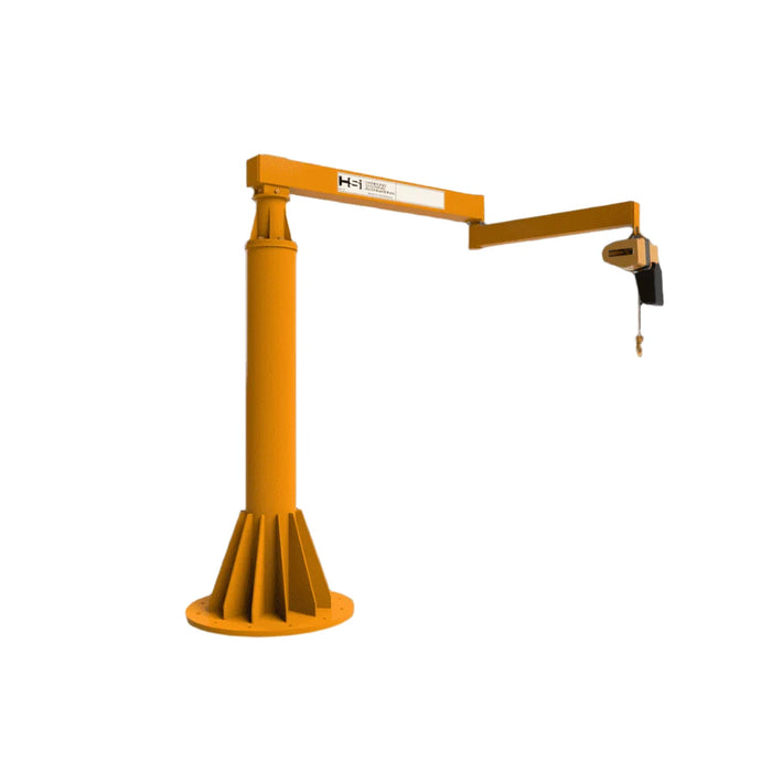 Jib Crane | 150 Lbs | Freestanding | Articulating | HSI Crane 350FAJ-150