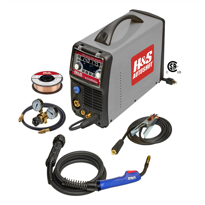 H&S Autoshot HSW-6215 HSM 140A Multi-MIG Welder 115V HSA6215