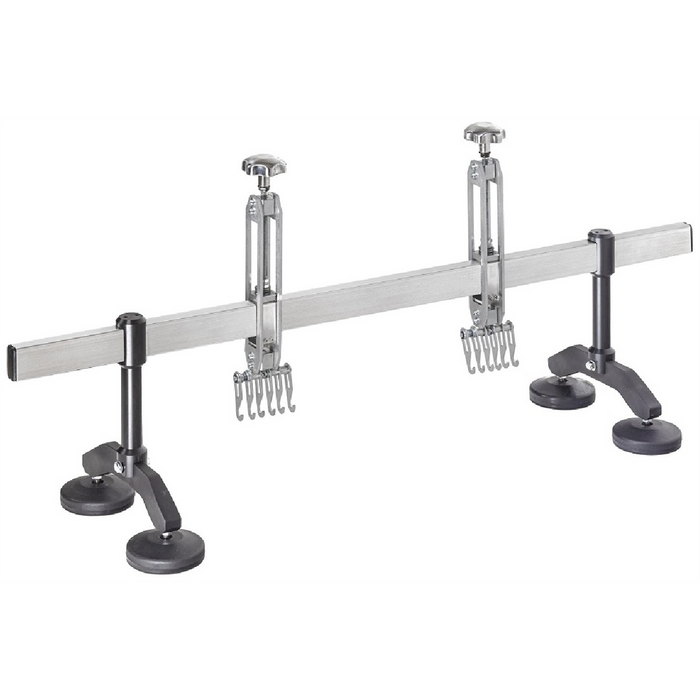 H&S AutoShot UNI-1093 Bridge Puller 47-inch Aluminum Bar, Dual 6-Finger Claw Hand Wheel Adjust with Swivel Feet HSA1093