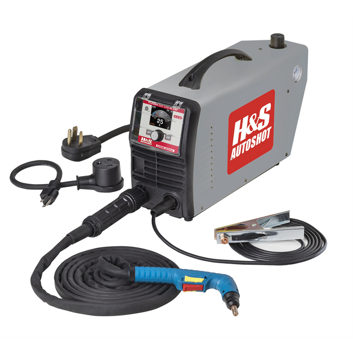 H&S AutoShot Plasma Cutter 40 Amp LCD Inverter 1/2-inch Genuine Cut (110-240VAC) HSW6004