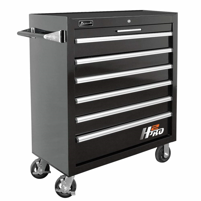 Homak Manufacturing 36" H2Pro Series 6 Drawer Roller Cabinet HOMBK04036061