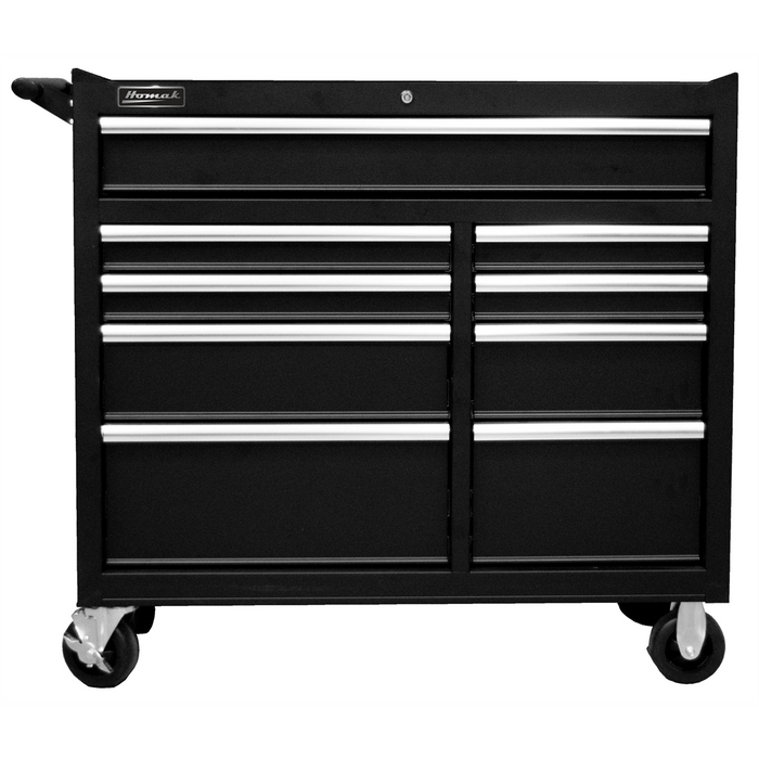 Homak Manufacturing 41" Pro Ii 9-Drawer Roller Cabinet Black HOMBK04041092