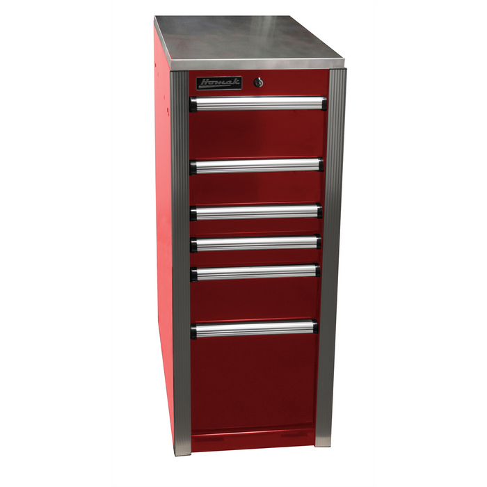 Homak Manufacturing HXL 6-Drawer Side Cabinet - Red HOMHX08015063