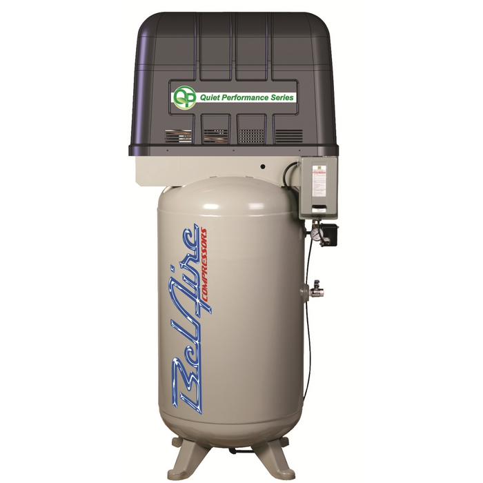 IMC (Belaire) 7.5hp 80 Gallon 3 Phase Quiet Piston Compressor IMCQP338VLE