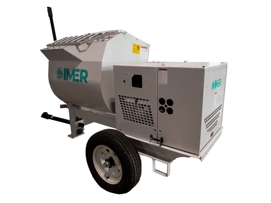 Horizontal Shaft Mortar Mixer | 12 cu ft Steel Drum | IMER HSM 12-1130122