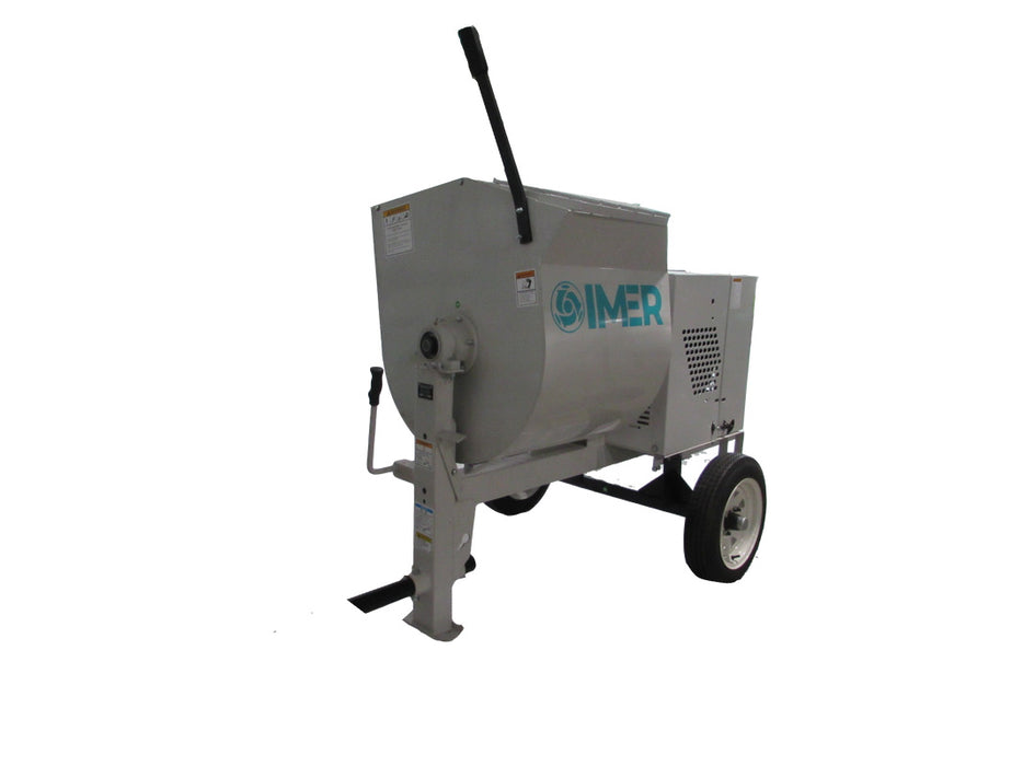 Horizontal Shaft Mortar Mixer | 8 cu ft Steel Drum | IMER HSM 8-1130082
