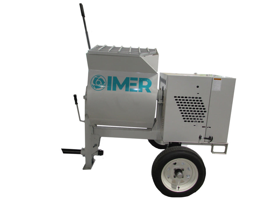 Horizontal Shaft Mortar Mixer | 8 cu ft Steel Drum | IMER HSM 8 - 1130081