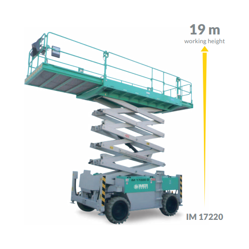 Scissor Lift | Diesel Engine Electric Motor | IMER IM 87 Serries