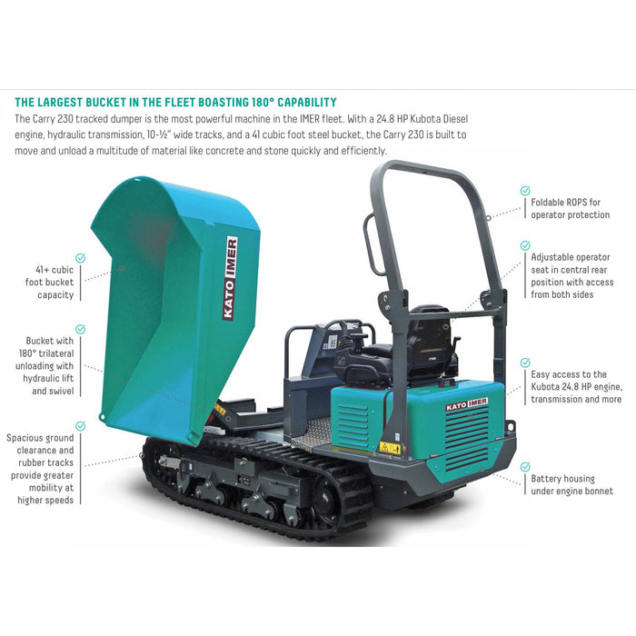 Swivelling Bucket and Self-loading Shovel | IMER Tracker 4150 5230002