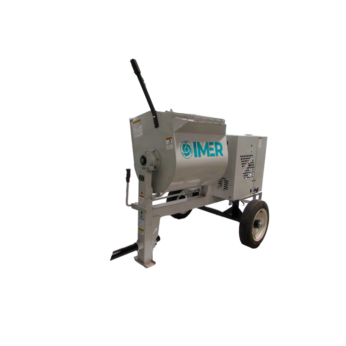 Horizontal Shaft Mortar Mixer | 6 cu ft Steel Drum | IMER HSM 6 - 1130061
