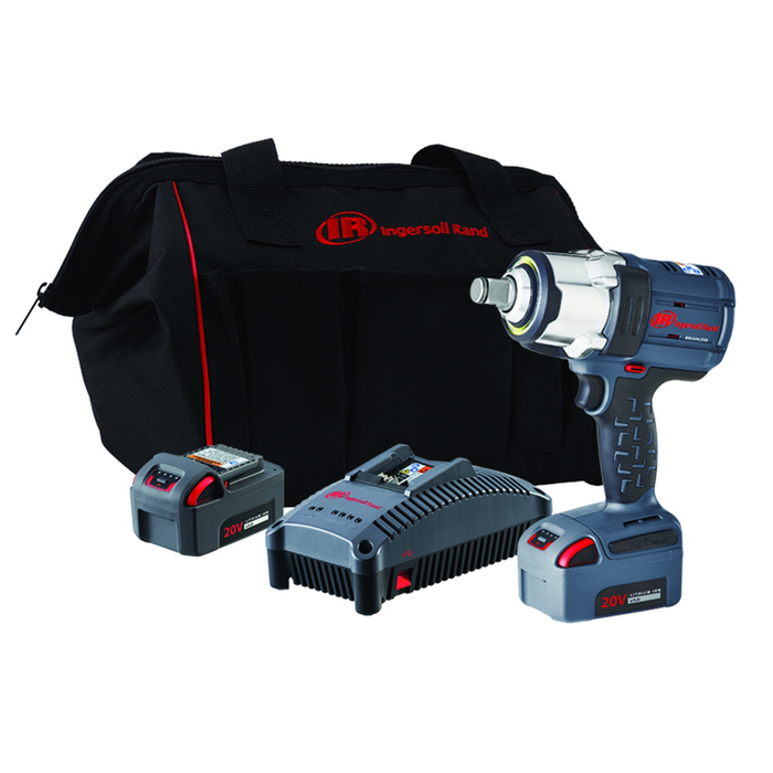 Ingersoll Rand 20V High-torque 3/4" Cordless Impact Wrench Kit, 1500 ft-lbs Nut-busting Torque, 2 Batteries and Charger IRTW7172-K22