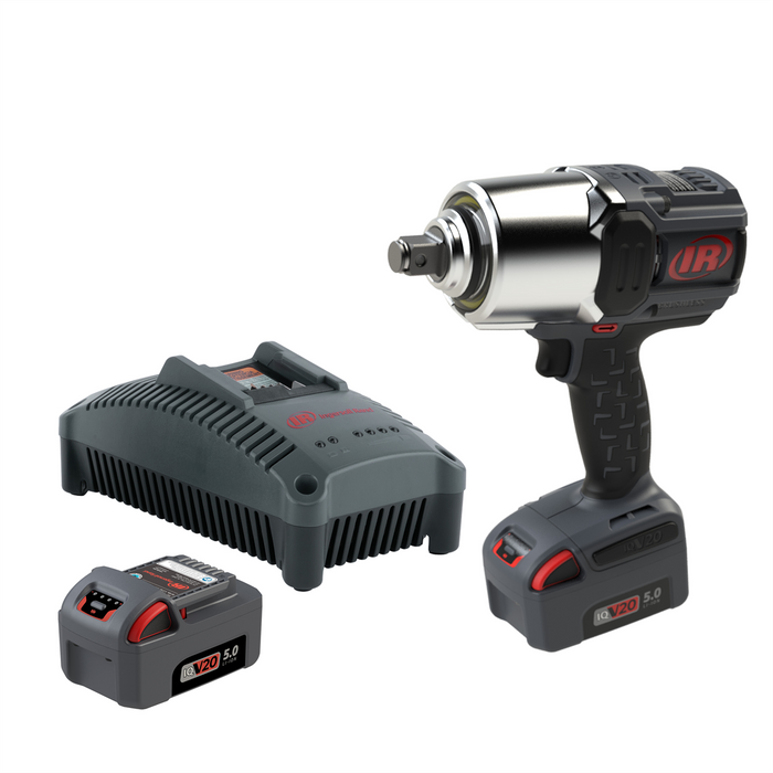 Ingersoll Rand 3/4'' 20V Cordless Impact Wrench 2 Battery Kit, 2000 ft-lb Torque, Friction Ring Thru-hole, Pistol Grip IRTW8171-K2