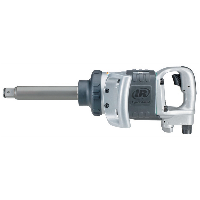 Ingersoll Rand 1'' Air Impact Wrench, 6'' Extended Anvil, Heavy Duty, 1770 ft-lb Torque, Friction Ring-Thru-hole Retainer, D-handle Inside Trigger IRT285B-6