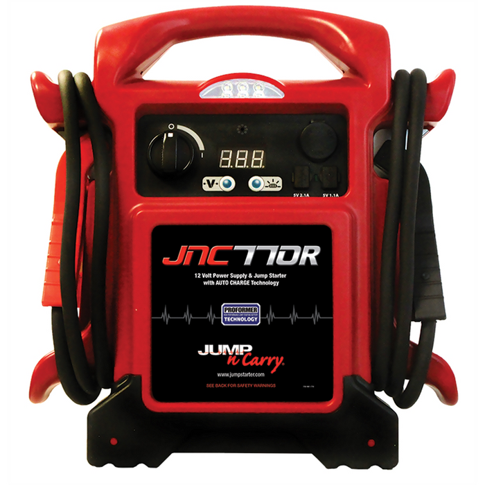Clore Automotive Jump-N-Carry 1700 Peak Amp 12V Jump Starter – Professional Heavy-Duty Battery Booster Pack | SOLJNC770R-PL25 (25 Count )