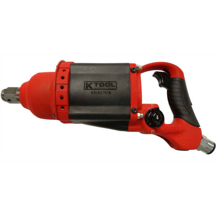 K Tool International 1" Composite Heavy-Duty Air Impact Wrench – 1,800 Ft-Lb, Twin Hammer, KTI81797A