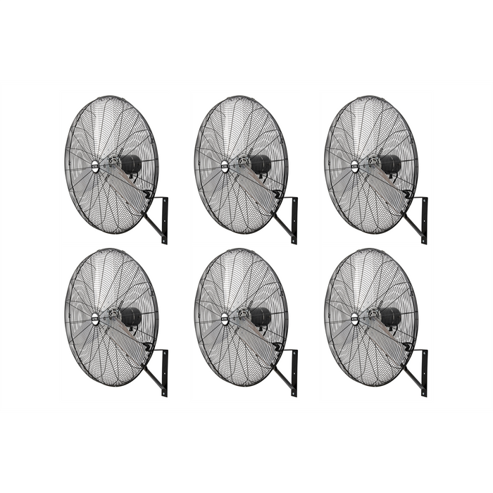 K Tool International 30" Oscillating Wall Mount Industrial Fan (Pallet of 6) KTI77732-PL6