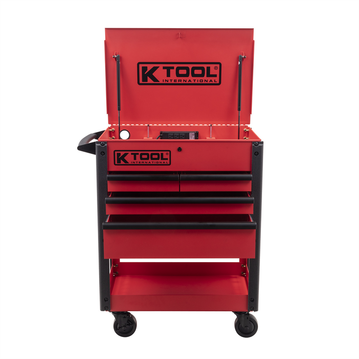 K Tool International Service Cart 35 in. Premium 4 Drawer 500 lb. (Matte Red) KTI75119