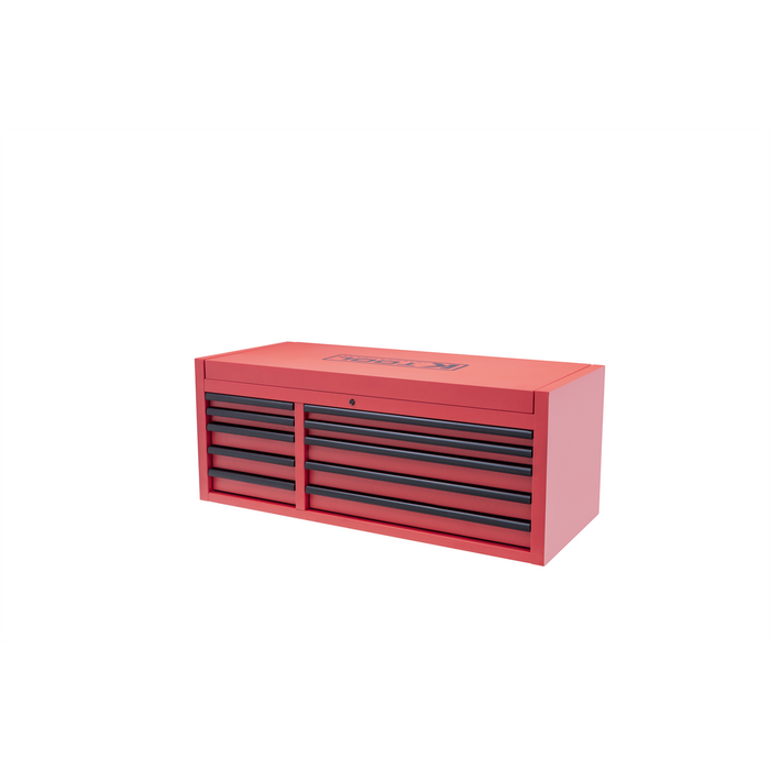 K Tool International Tool Box 55'' Premium 10 Drawer Double Bay 500 lb. (Matte Red) KTI75135