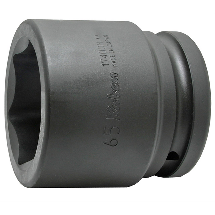Ko-ken USA 17400M-140 1.1/2 Sq. Dr. Socket 140mm 6 point Length 150mm KKN17400M-140