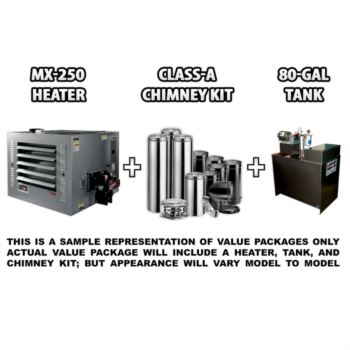 Lanair Products MX-250 Heater Package A-No Stand LHR9965A