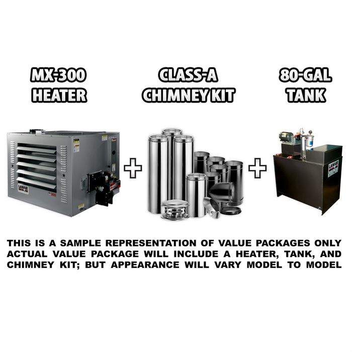 Lanair Products MX-300 Heater Package B-No Stand LHR9966B