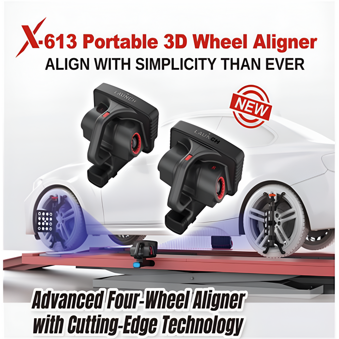 Launch Tech USA X613 Mobile Wheel Aligner with X431 Throttle V Tablet, Limited Software) LAU702020112TL