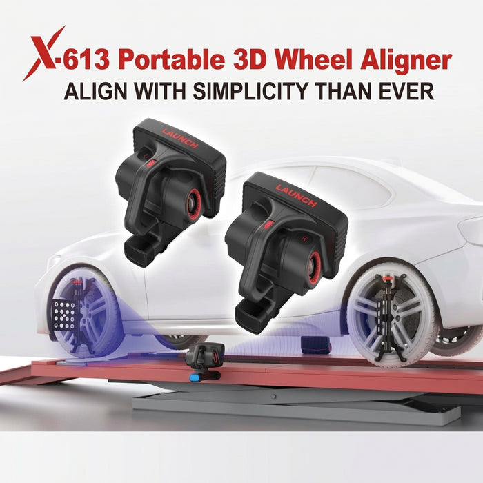 Launch Tech USA X613 Mobile Wheel Aligner with X431 Throttle V Tablet, Limited Software) LAU702020112TL