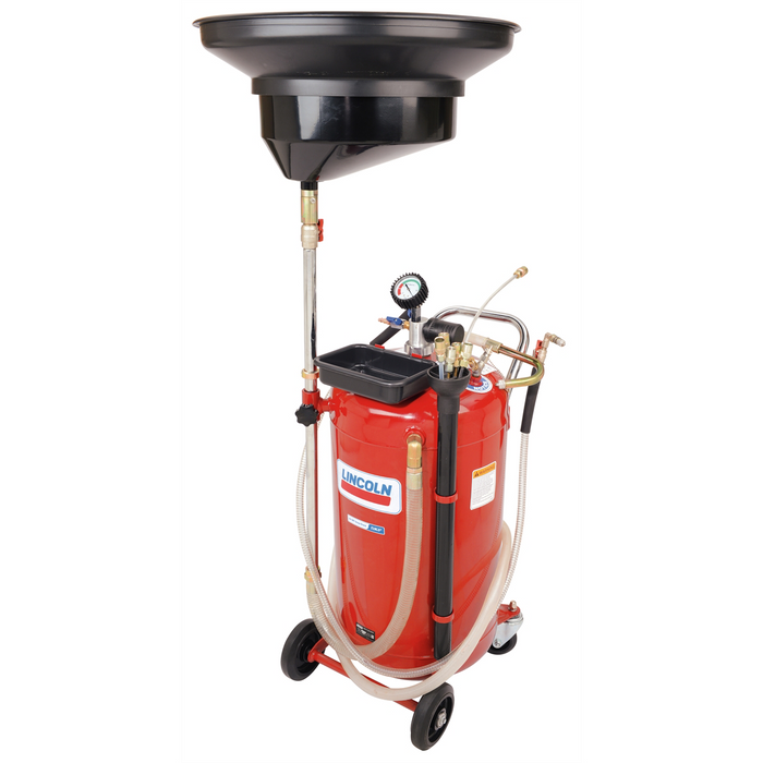 Lincoln Lubrication Self-Evacuating Used Fluid Drain and Evacuator Combo 25-Gallon LIN3639