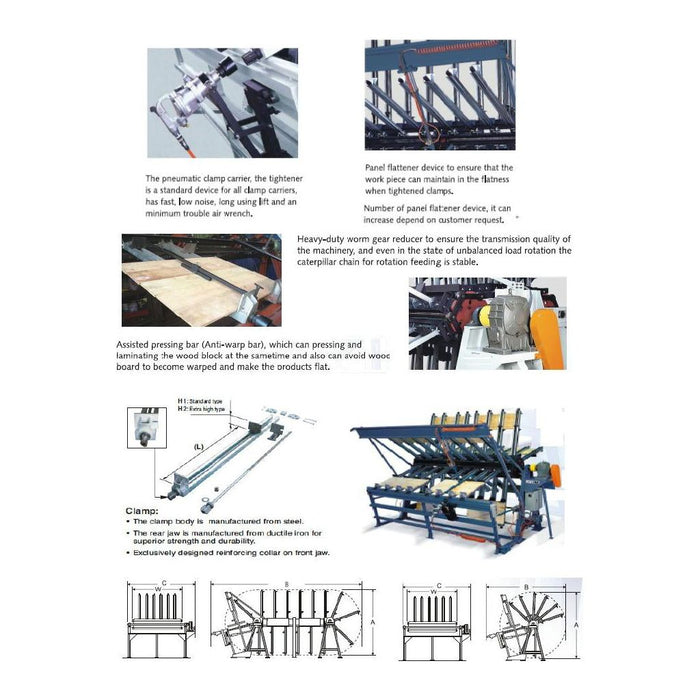 4' x 10' Clamp Carrier | 8 Sections | Lobo Castaly CC-4108PA