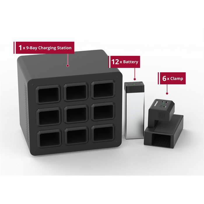 Luxor Constant Use Bundle KwikBoost EdgePower Charging Station System LUXKBEP-12B6C9