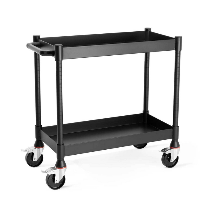 Luxor MightyHaul 18 inch Heavy Duty 2 Shelf Utility Cart LUXUCMT012