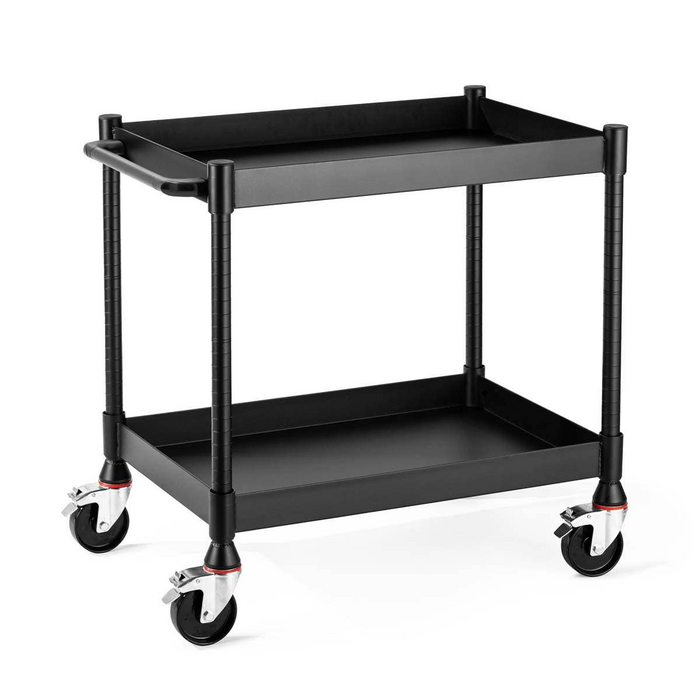 Luxor MightyHaul 24 Inch Heavy Duty 2 Shelf Utility Cart LUXUCMT010