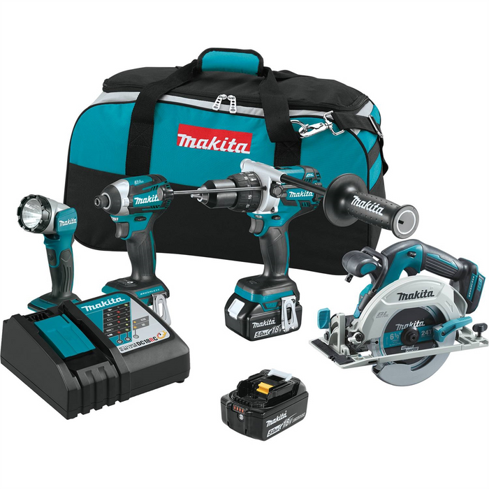 Makita 18V Lxt Lithium-Ion Cordless 4Pc Combo Kit MAKXT449T