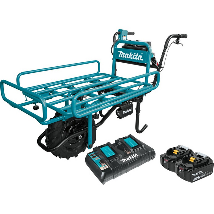 Makita 18V X2 Cordless Power Assisted Flat Dolly Kit MAKXUC