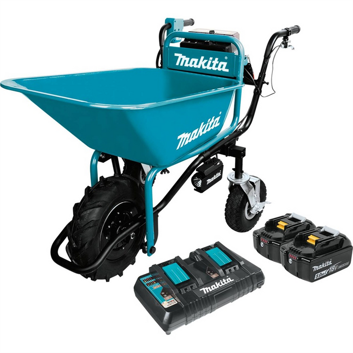 Makita 18V X2 Cordless Power Assisted Wheelbarrow Kit MAKXUC01PTX1