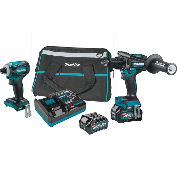 Makita 40V Max XGT And Reg Brushless Cordless 2 And hyphen Pc Combo Kit 2.5Ah MAKGT200D
