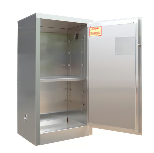 Flammable Liquid Storage Cabinet | 16 Gallon | Stainless Steel | Self-Latch | Securall