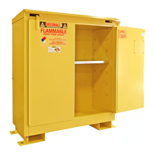 Flammable Liquid Storage Cabinet | 30 Gallon |Safe-T- Door | Self-Close | Self-Latch | Securall