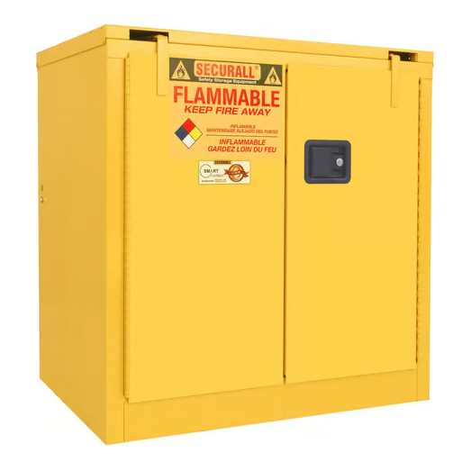 Flammable Liquid Storage Cabinet | 30 Gallon | Safe-T- Door | Self-Close | Self-Latch | Securall