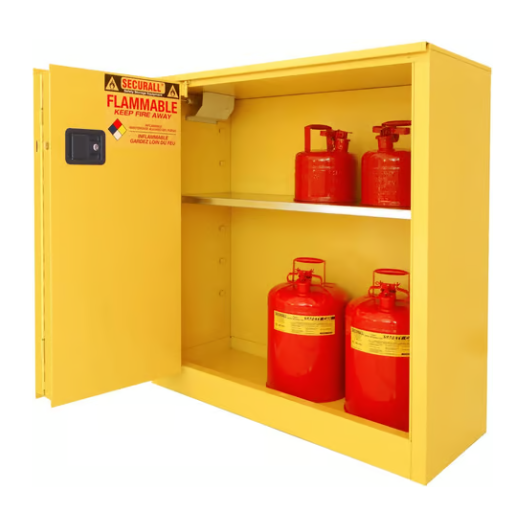 Flammable Liquid Storage Cabinet | 30 Gallon |Sliding Door | Self-Close | Self-Latch | Securall