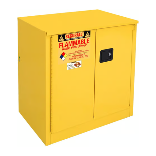 Flammable Liquid Storage Cabinet | 30 Gallon | Sliding Door | Self-Clo ...