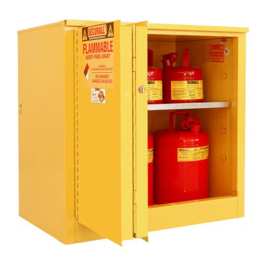 Flammable Liquid Storage Cabinet | 30 Gallon | Sliding Door | Self-Close | Self-Latch | Securall