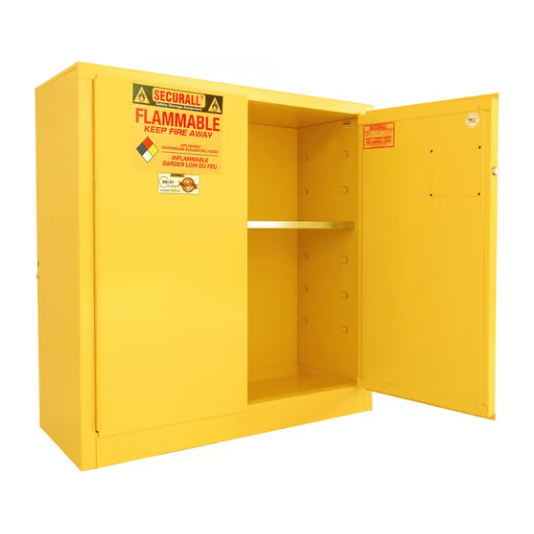 Flammable Liquid Storage Cabinet | 30 Gallon |2 Door | | Self-Latch | Securall