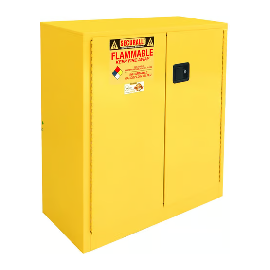 Flammable Liquid Storage Cabinet | 30 Gallon |2 Door | | Self-Latch | Securall