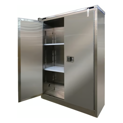 Flammable Liquid Storage Cabinet | 45 Gallon | Safe-T-Door | Stainless Steel | Self-Close | Self-Latch | Securall