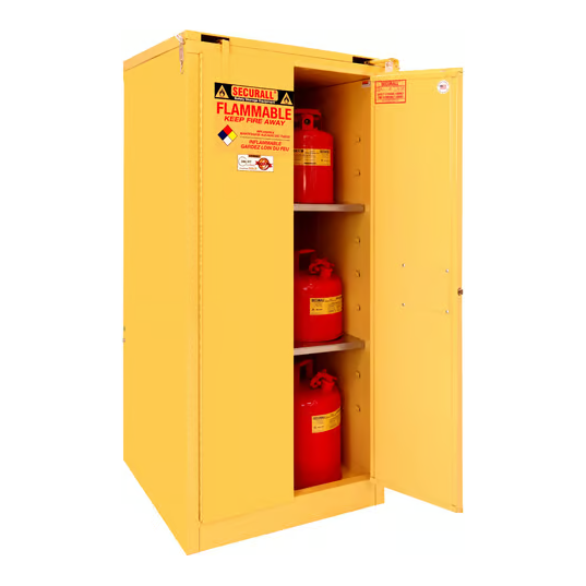 Flammable Liquid Storage Cabinet | 60 Gallon |Safe-T-Door | Self-Close |  Self-Latch | Securall