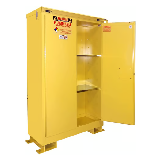 Flammable Liquid Storage Cabinet | 60 Gallon |Safe-T-Door | Self-Close |  Self-Latch | Securall