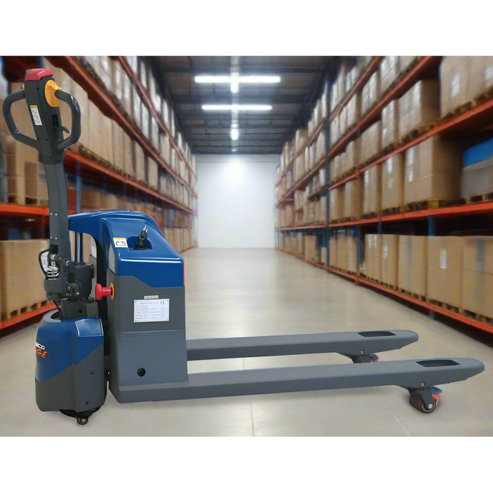 Pallet Truck | Semi-Electric | 27" x 48" | 3,300 lb Capacity | Wesco Industrial Products 274702